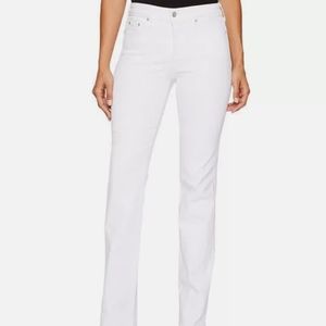 NWT NYDJ Marilyn Straight Leg Jeans in White Size 16P